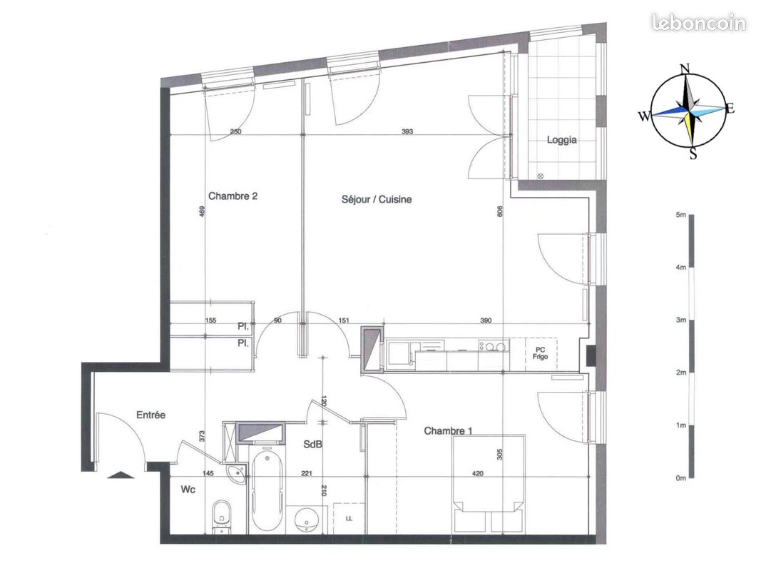 Appartement 3 pièces 66 m² - Bordeaux 33000 (image principale 5)