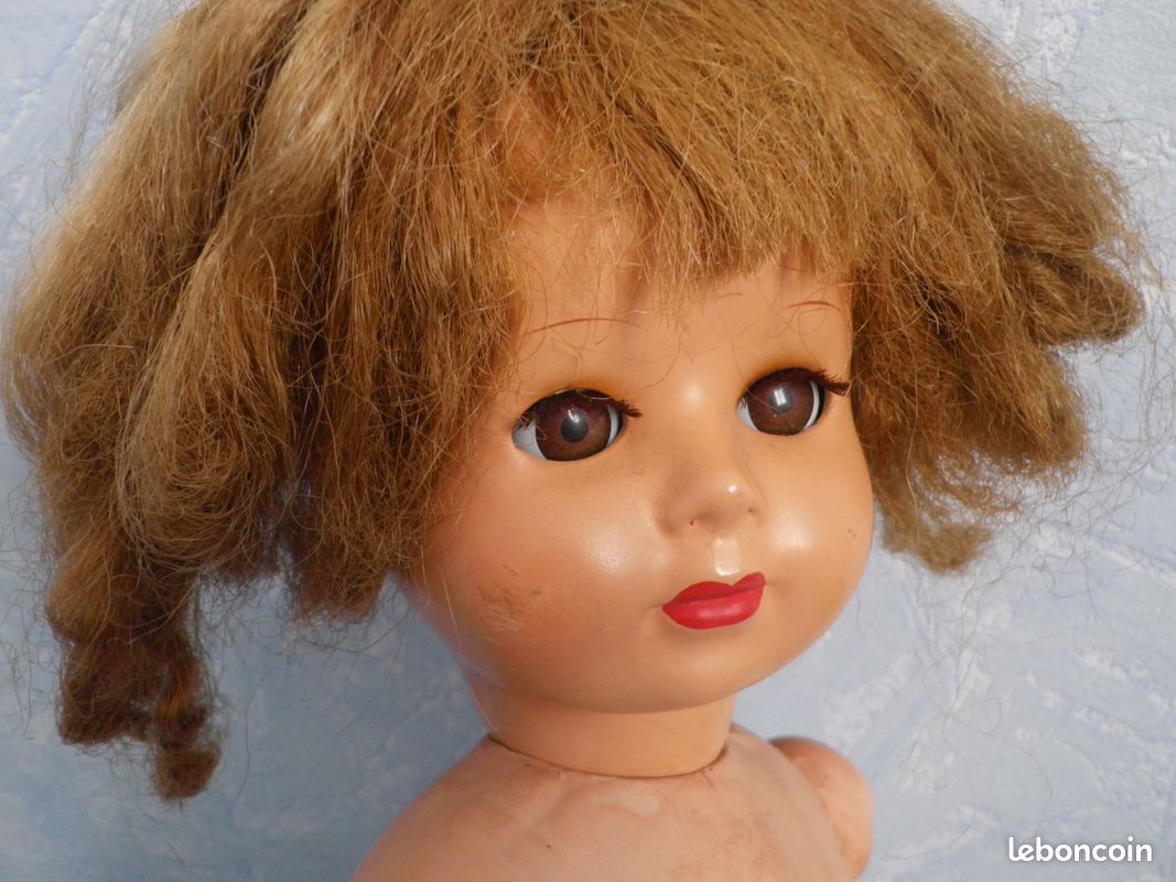 Poupée Ancienne Bella 62 Cm - Vintage Française En Plastique, Pour Collectionneurs