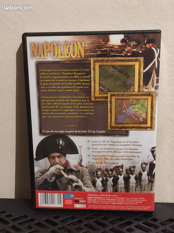 Napoléon - Jeu PC Strategie + 45 min du film original - NEUF sous Blister (image 2)
