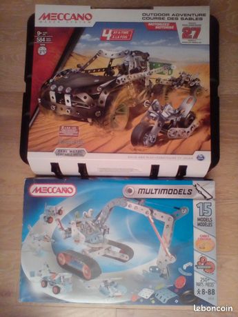 Gros Lot Meccano Ancien En Tôle – Années 10-20 – Avec Moteur D'époque