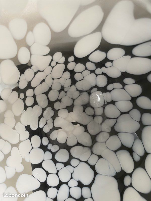 Vase en verre H&M home blanc (image 3)