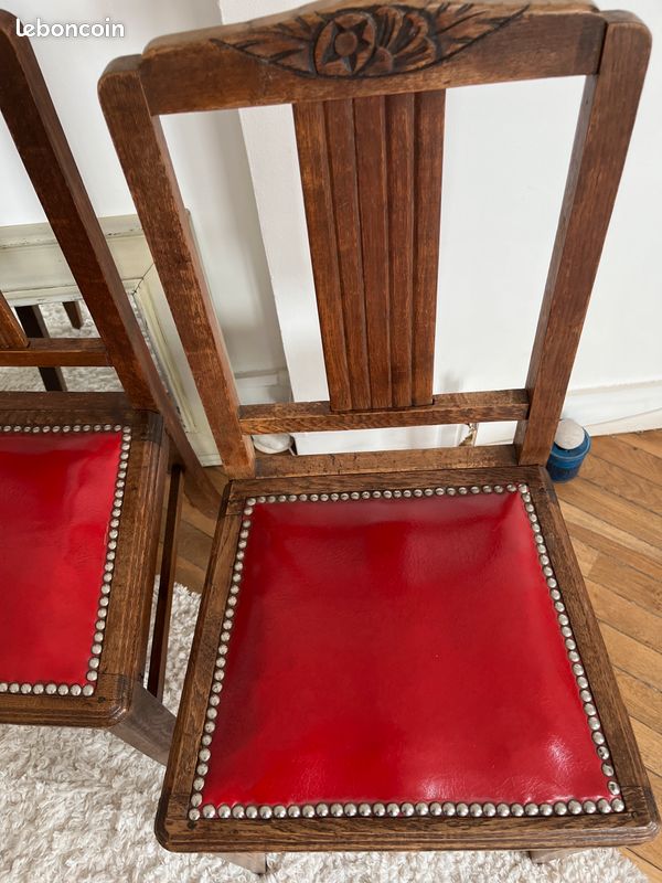 2 chaises en bois (image 8)