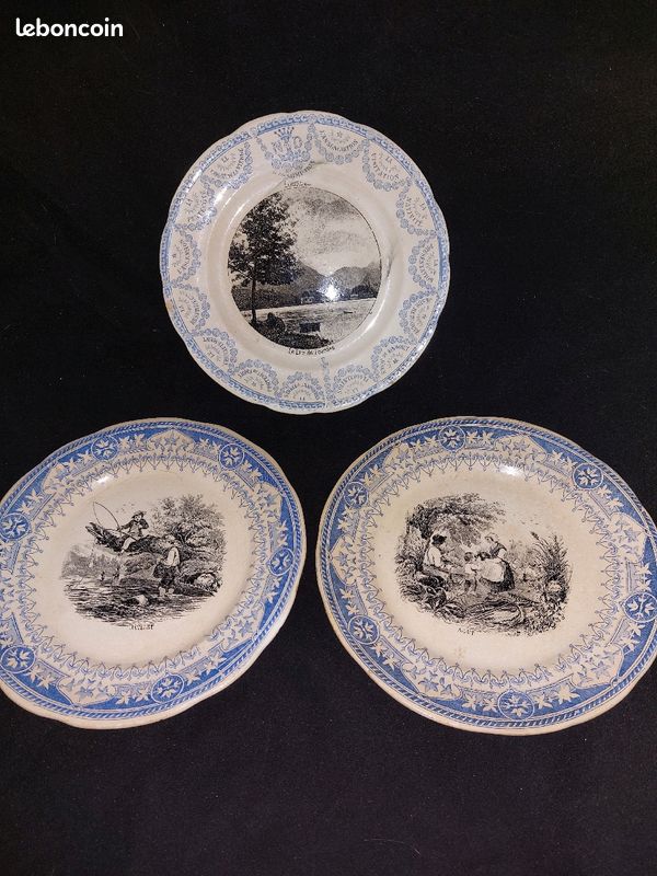 Assiettes sarguemines digoin (image 3)