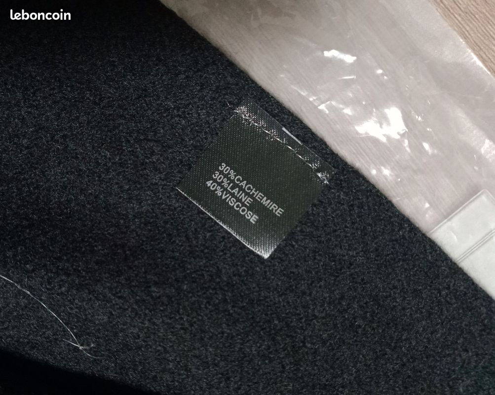Écharpe 100% Cachemire Fabriquée En Inde - Modèle Chevron Hippie - Très Douce Et Chaude - Noir