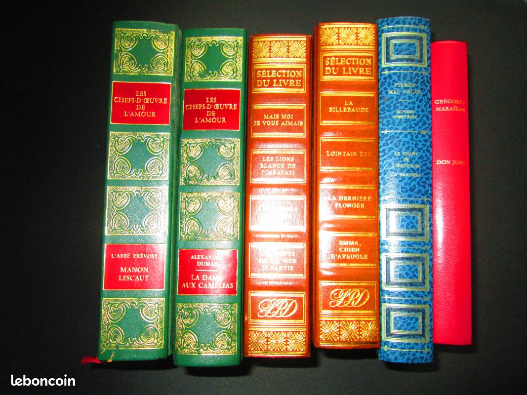 Anciens livres façon cuir dorures (image 1)
