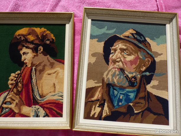 Canevas Margot Neuf 80x65cm, Thème Joueurs De Dés