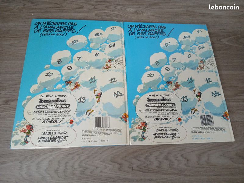 Lot 2 BD Gaston Lagaffe - Gare aux gaffes du gars gonflé - Le gang des gaffeurs (image 2)