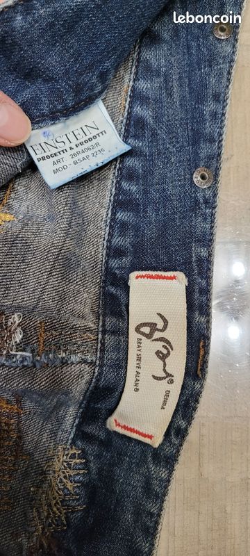 Pantalon en denim bleu Vêtements