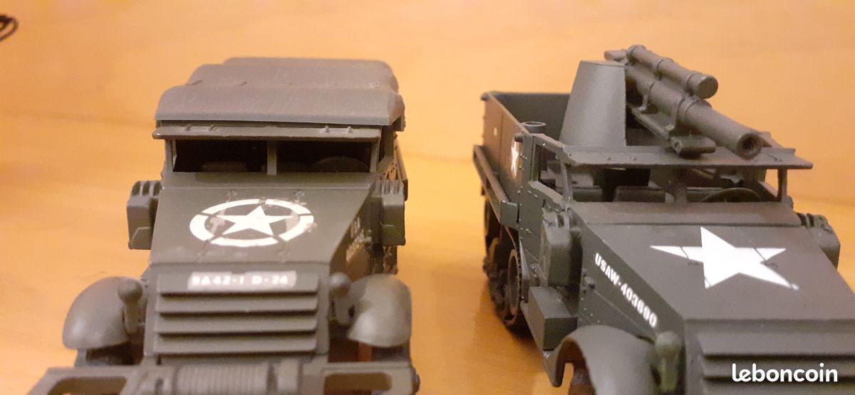 Miniature Solido HALF TRACK M3 1/43 – Véhicule Militaire, Neuf En Boîte Avec Accessoires