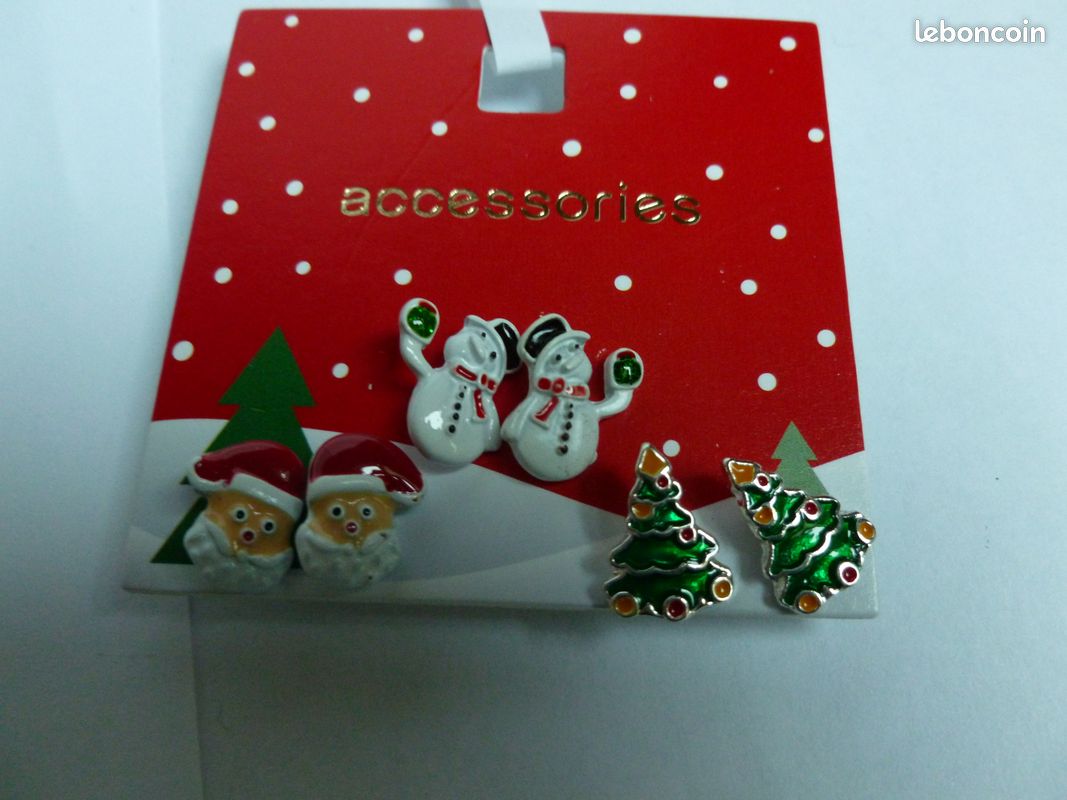 Lot De 3 Paires De Boucles D'oreilles Grelots De Noël - En Alliage Doré/argenté - Bijoux Festifs Pour Femmes Et Filles - Cadeau De Fête