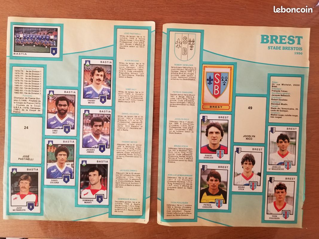 Autocollant Panini Football 85 – N°40 Bordeaux Tigana – Neuf, Collection