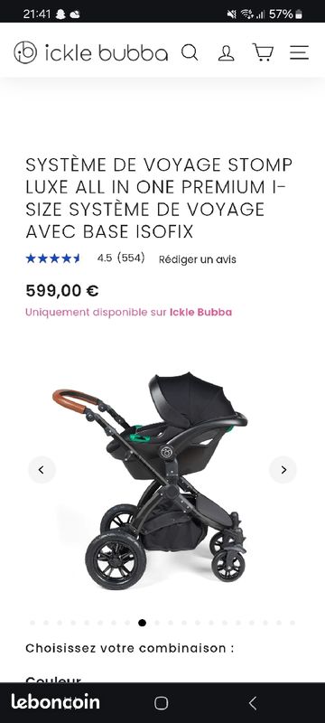Poussette trio + base isofix (image 2)