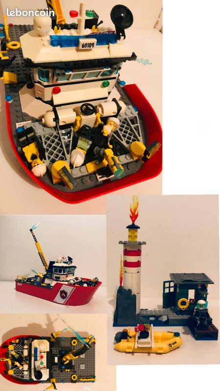 Bateau de Pompier lego city et autres accessoires (image 1)
