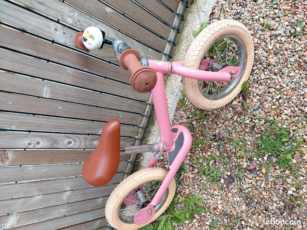 
Draisienne acier vintage Rose - Trybike (image 1)