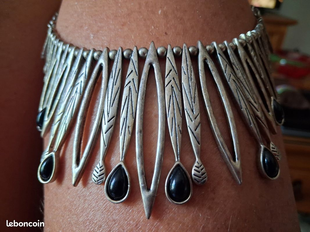 Collier ethnique style indien metal (image 12)