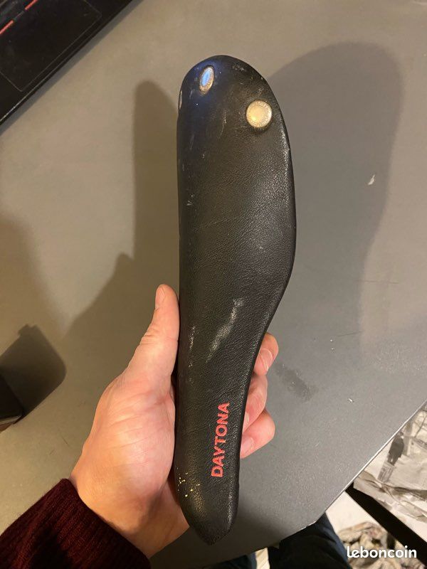 Selle De Vélo Vintage En Cuir Italcicli - Brun - Occasion Avec Traces D'usure