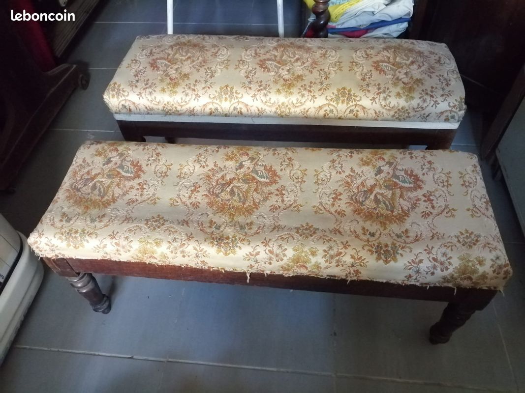Paire de banquettes pied de lit (image 1)