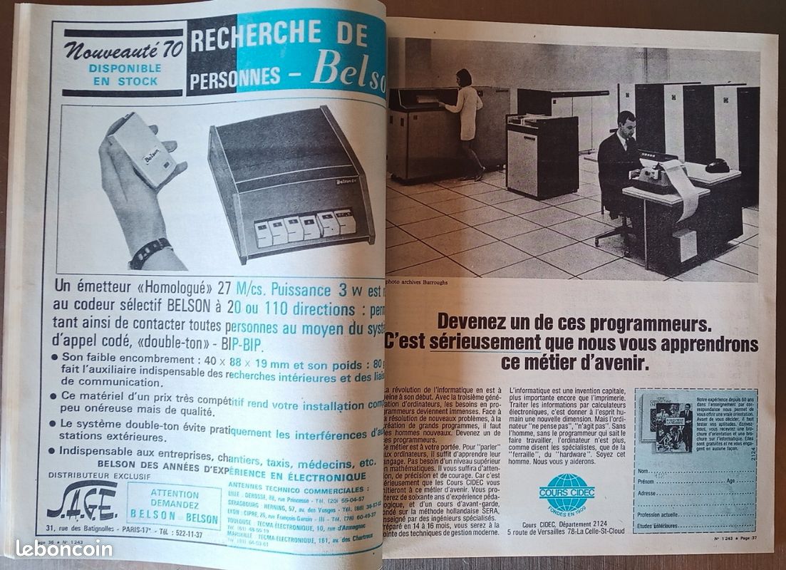 Revue Le haut - Parleur janvier 1970 (image 2)