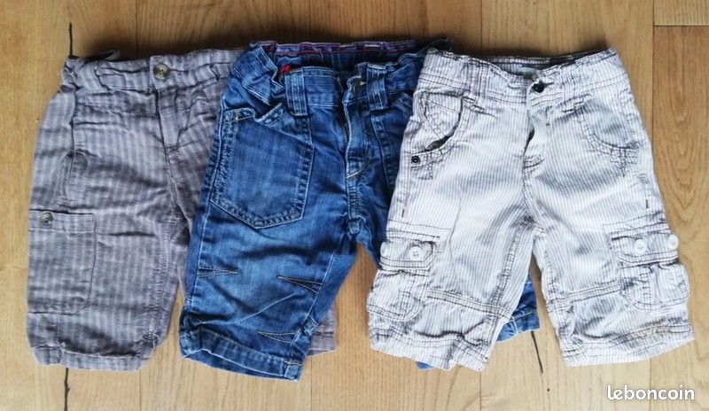 Lot 2 bermudas + 1 offert (image 1)
