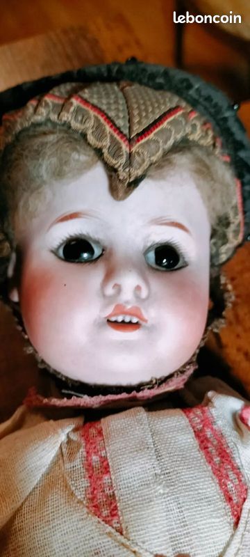 Lot De Jolie Poupée 301 SFBJ, Bouche Ouverte, Yeux Basculants Bleus Corps En 21477