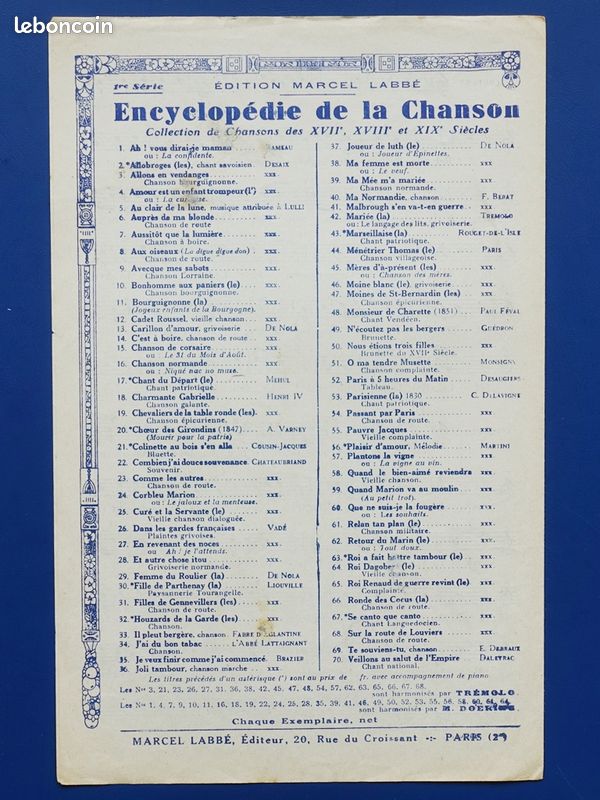 WW2 – Partition La Brabançonne - Chant national belge (image 3)