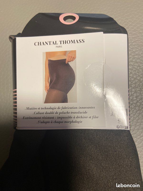 Collants CHANTAL THOMASS Effet Porte-jarretelles - Noir/chair, Taille 4, 20 Deniers