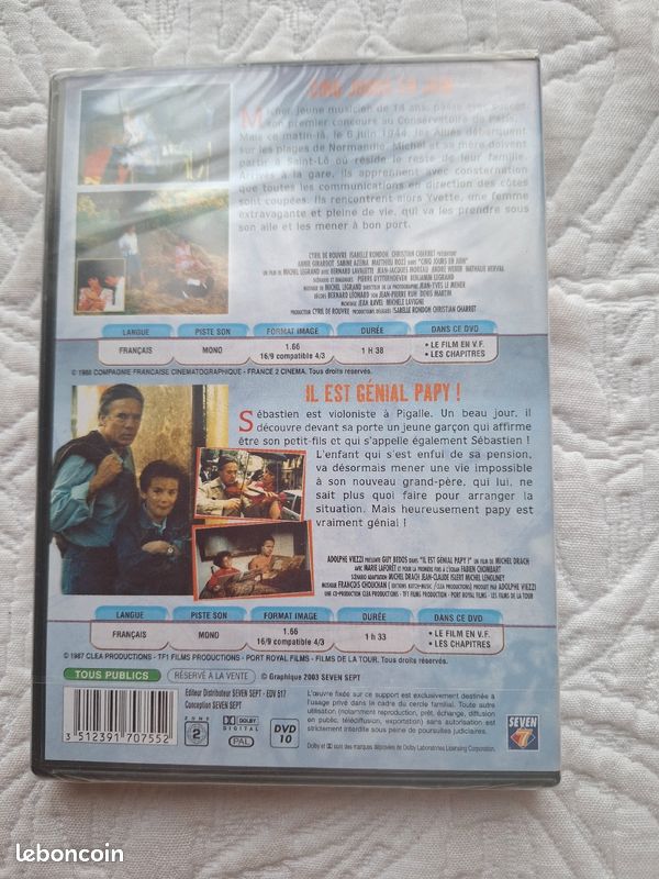 DVD 5 jours en juin et il est génial papy, deux films, neuf (image 2)