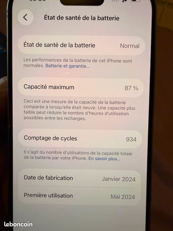 IPhone 15 Pro 256 Go (image 3)