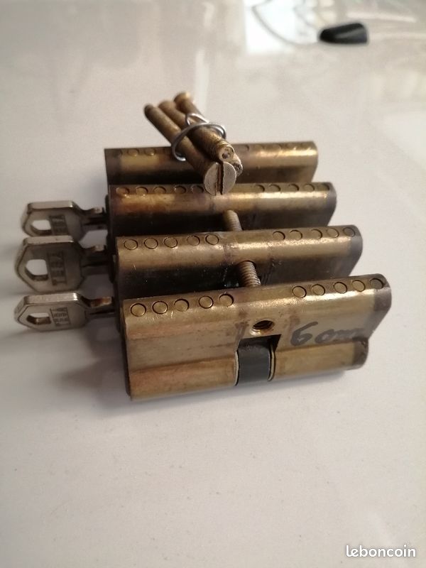 4 Barillets porte serrure 6cm (image 1)