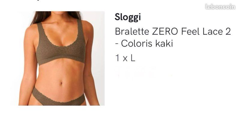Soutien gorge marque Sloggi invisible confort (image 1)