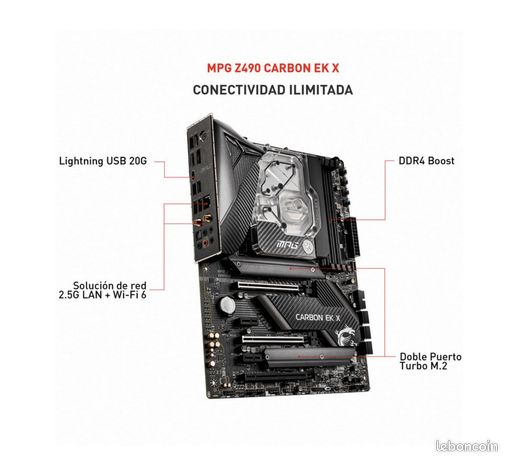 Vend carte mère MSI mpg z490 gaming wifi carbon ek x haut de gamme
