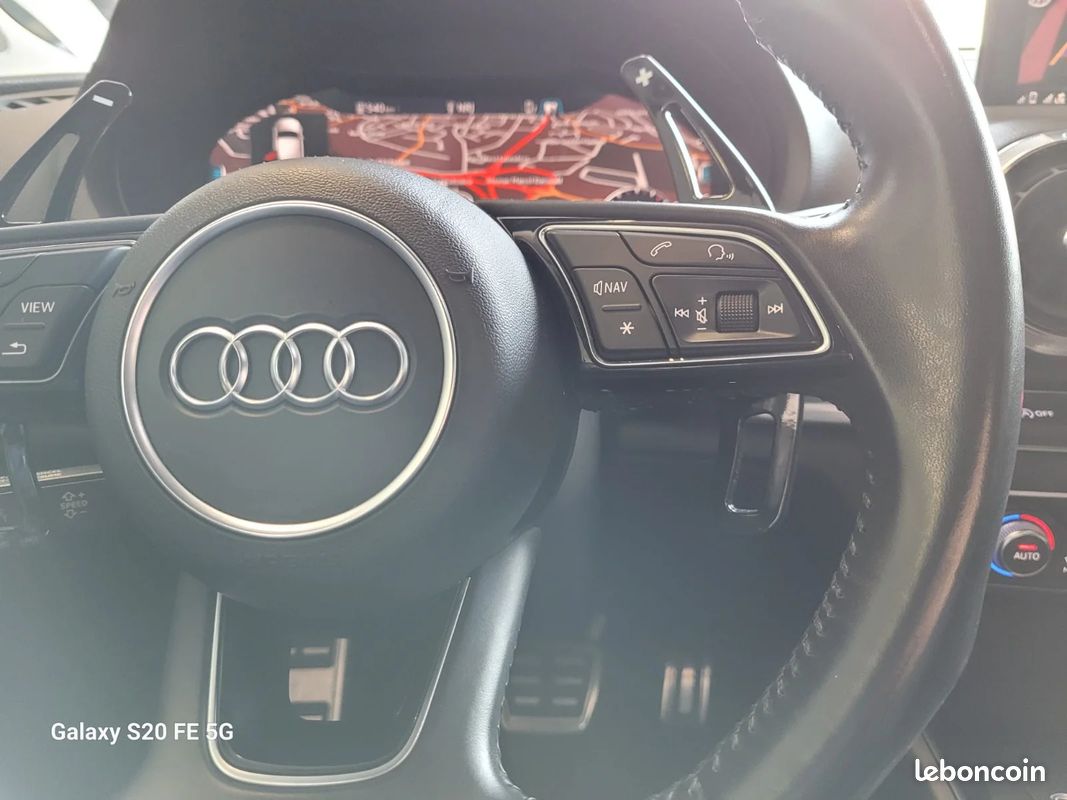 AUDI A3 BERLINE 35 TFSI CoD 150 S tronic 7 Design Luxe + VOLANT SLINE / S-LINE + SIEGES CUIR + ATTELAGE + ENTRETIEN AUDI (image 17)