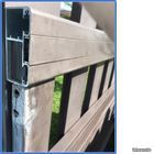 Portail Aluminium à 2 vantaux marron - Largeur 3,50 m (image 8)