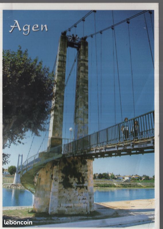 147A004 – Département du LOT ET GARONNE - CARTE POSTALE d' AGEN (réf.147 A 004) (image 1)