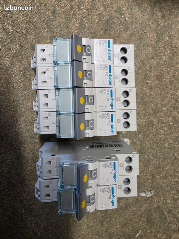 ⚡ Lot disjoncteurs Hager MFS710 / MFS716 (neufs) (image 1)