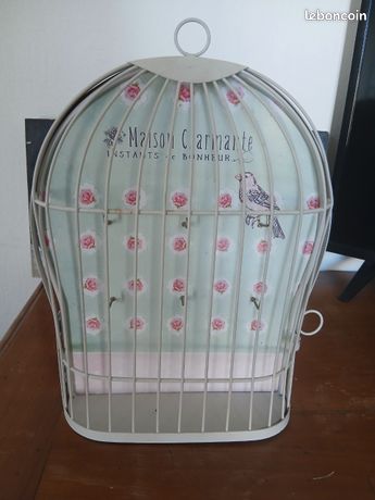 Tableau à Clés Boite Cage pour Oiseaux Shabby Chic Clef Tableau à Clés Boite Cage pour Oiseaux Shabby Chic Clef