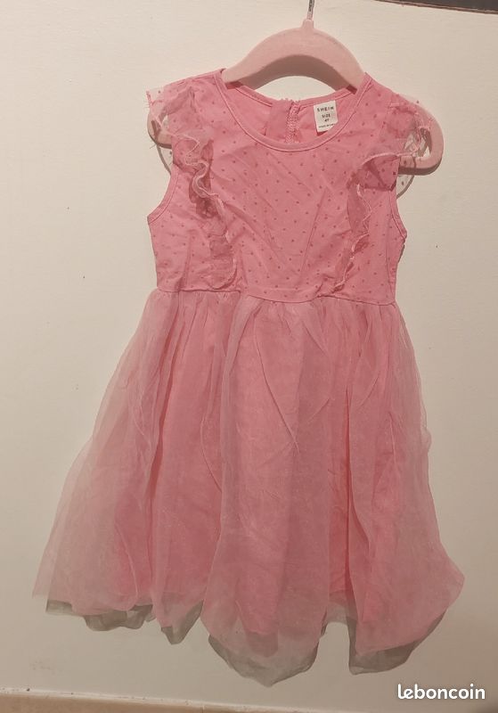 Robe tutu rose pour petite fille (image 1)