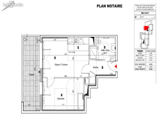 Appartement a louer le plessis-robinson - 2 pièce(s) - 42 m2 - Surfyn