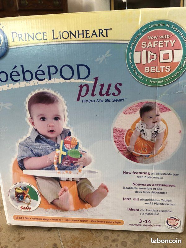Siège enfant bébé pod plus (version rouge ) (image 1)