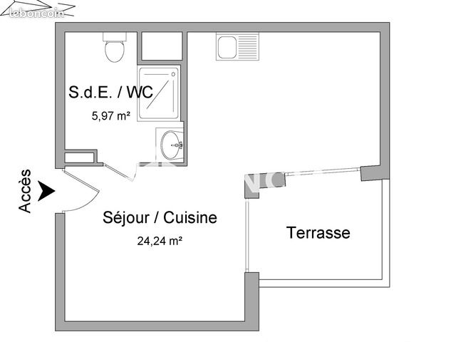 Appartement a louer livry-gargan - 1 pièce(s) - 30 m2 - Surfyn