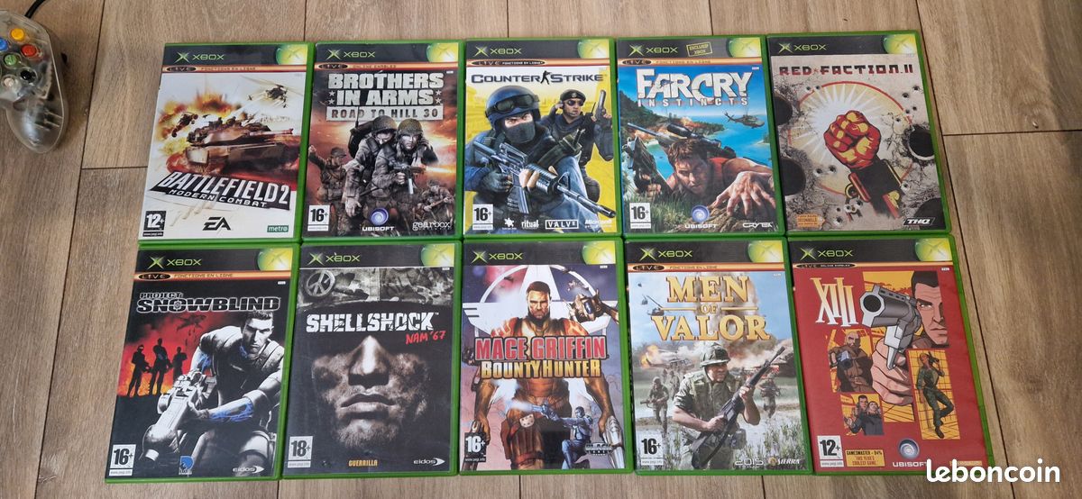 Lot 5x xbox premiere generation game carry case sacoche pour jeux