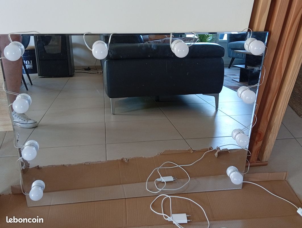 Miroir coiffeuse avec lampe (image 3)