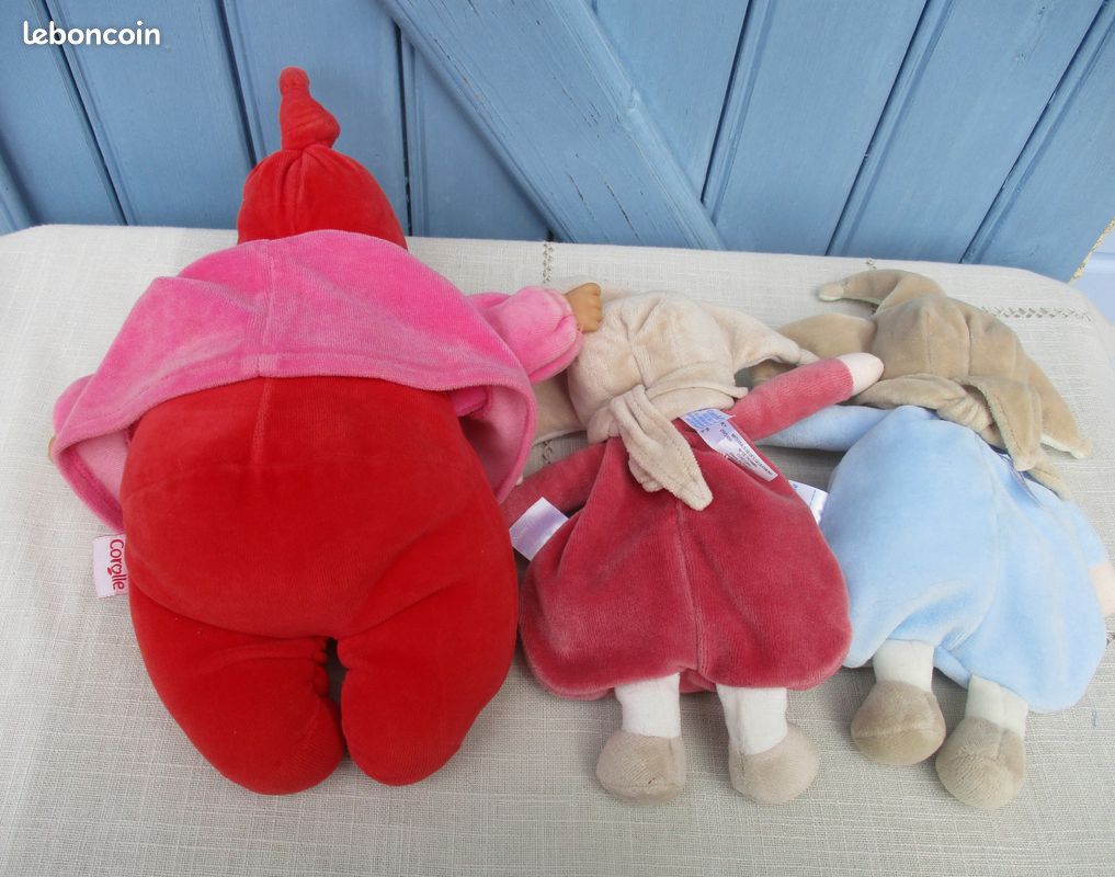 LOT 3 Doudou Poupée Lutin Corolle TBE (image 2)