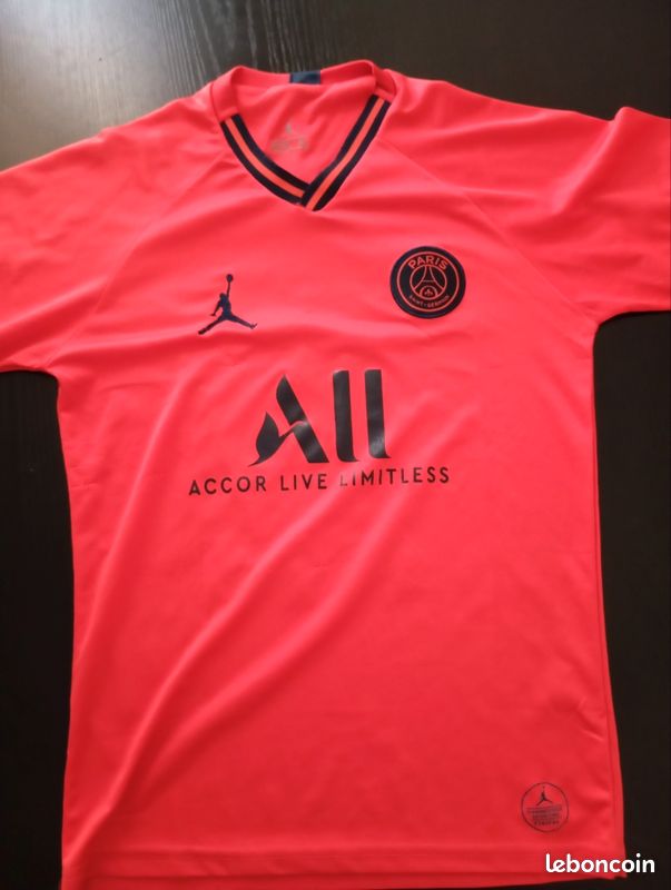 Maillot PSG Extérieur 2019/20 Orange Floqué Mbappé Réplique