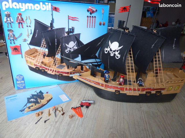 Playmobil 6678 bateau des pirates des tenebres comme neuf (image 4)