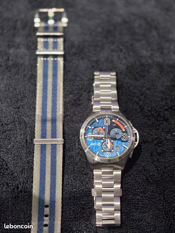 Montre AVI-8 P-51 Mustang - Quartz Chronographe - AV-4077-22 (image 2)