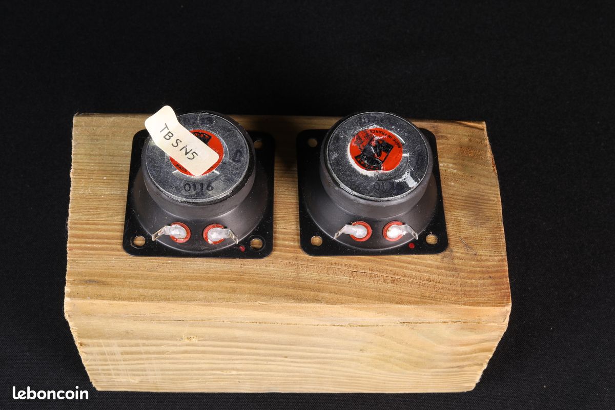🇨🇵️ Paire de tweeter AUDAX Vintage 5,5 X 5,5 cm Parfait