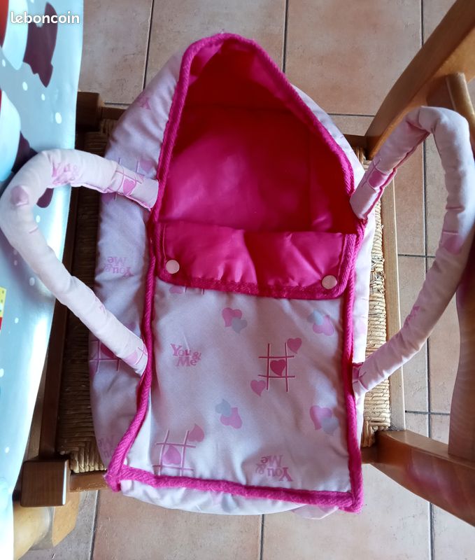 5 poupées/poupons + 2 couffins + accessoires (12 pièces) pour enfant en lot ou à l'unité d'occasion (image 7)