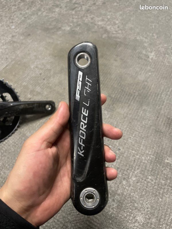Pédalier FSA Carbone 172.5mm 50x36 Dents - Occasion Pour Vélo Route