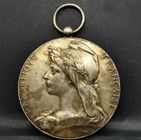 Monnaie montée en médaille 1 Franc CCI argentée France pièce de nécessité